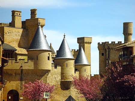 Het kasteel van Olite Het kasteel van Olite